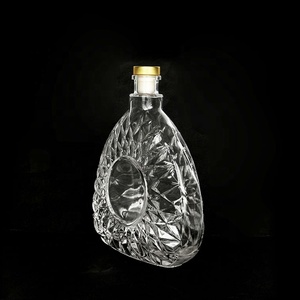 Botellas de Vidrio Transparentes para Vino y <span class=keywords><strong>Vodka</strong></span> con Forma Única, 250 ml, 500 ml, Botellas de Vidrio de Cristal para <span class=keywords><strong>Vodka</strong></span> - Product Image 5