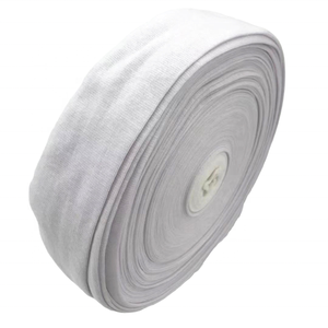 Puño de costilla <span class=keywords><strong>tubular</strong></span> sin costuras de poliéster 100% personalizado de fábrica utilizado para puños de ropa de trabajo desechables - Product Image 5