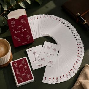 Wholesale Custom Logo Personalized Paper Playing <b>Cards</b> With <b>Box</b> Bulk <b>Card</b> Deck for <b>Wedding</b> Favors & Parties - Product Image 5