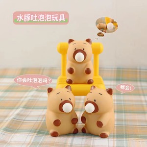 ของเล่นบีบคลายเครียดรูปคาปิบารา ทำจาก TPE เนื้อนุ่ม บีบแล้วคืนตัวช้า ของเล่นปลอบประโลมเด็ก - Product Image 4