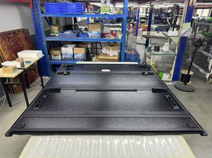 Cubierta de Caja de Camioneta de Aluminio de Alta Calidad, Plegable en Cuatro Partes, Impermeable, Retráctil, Enrollable, para BYD Shark 6, GMC <span class=keywords><strong>Sierra</strong></span>, Ram F150 - Product Image 3