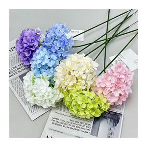 Bunga dekorasi pernikahan buatan sutra dekoratif murah <span class=keywords><strong>Online</strong></span> bunga dekorasi bunga buatan Hydrangea penerimaan bunga buatan - Product Image 1