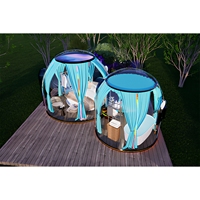 Dôme transparent en polycarbonate de luxe pour glamping en plein air, hôtel, maison dôme pour la location d'hébergements de camping en plein air