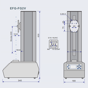 Mikrometry Điện Thử Nghiệm Động Cơ Đứng EST-FG2 Theo Chiều Dọc Và Ngang Động Cơ Máy Lực Lượng Máy Đo Kiểm Tra Đứng - Product Image 3