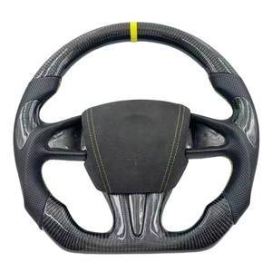 Volant de voiture en fibre de carbone avec palettes de changement de vitesse <span class=keywords><strong>pour</strong></span> Infiniti Q50 Q50L Q50S G37 2014 3.0 3.7 2015 2018 2019 2020 - Product Image 6