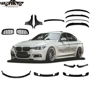 F30 Acessórios Exteriores F30 Acessórios Grade Frontal Lip Fender Lip Traseiro Side Splitter Spoiler Para BMW Série 3 F30 2012-2018