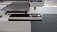 Impresora UV 6090 Hoson de 3 cabezales I3200 con barniz blanco y posicionamiento visual