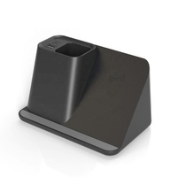 Support de chargeur sans fil, chargeur de téléphone, porte-stylo, porte-stylo, avec ports USB et Type C, pour le bureau