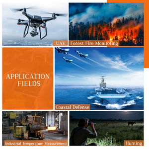 Caméra thermique infrarouge légère Infisense 13,5 mm 0,2 kg pour les sports de plein air/équipement de chasse pour vidéo analogique FPV/drones DJI - Product Image 2