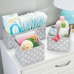 Collapsible Rectangle Storage <b>Box</b> Eco-Friendly Closet Dresser Drawer Organizer 3 Divider with Drawers for Underwear Socks - Product Image 5