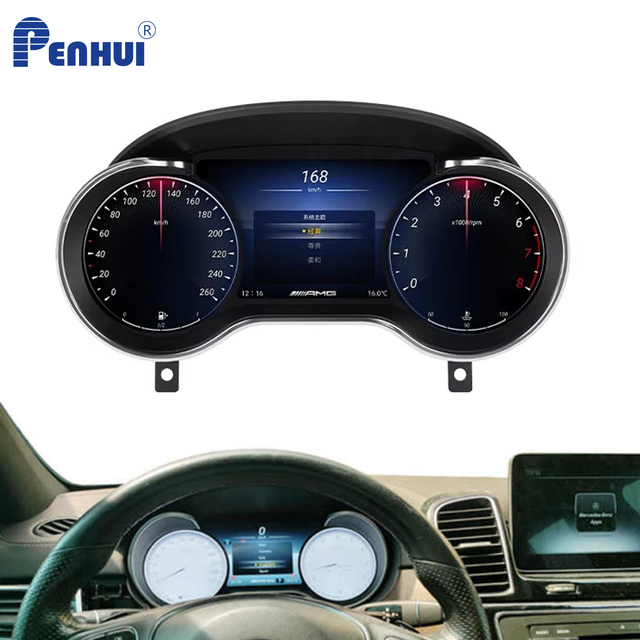12.3'' LCD Car Digital Instrument Cluster DVD GLC Digital Speedometer for Mercedes-Benz ML/G/GLE/GLS 2012-2019 Dashboard