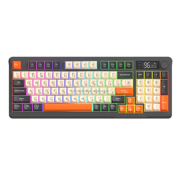 M96 Wireless 2.4Ghz Mechanical Gaming Keyboard with RGB LED Lights