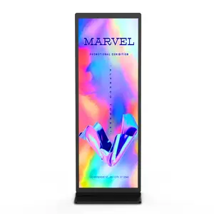 Marvel suporte de piso ultra-fino e rápido, relação de tela para o corpo, tela completa e display digital de assinatura