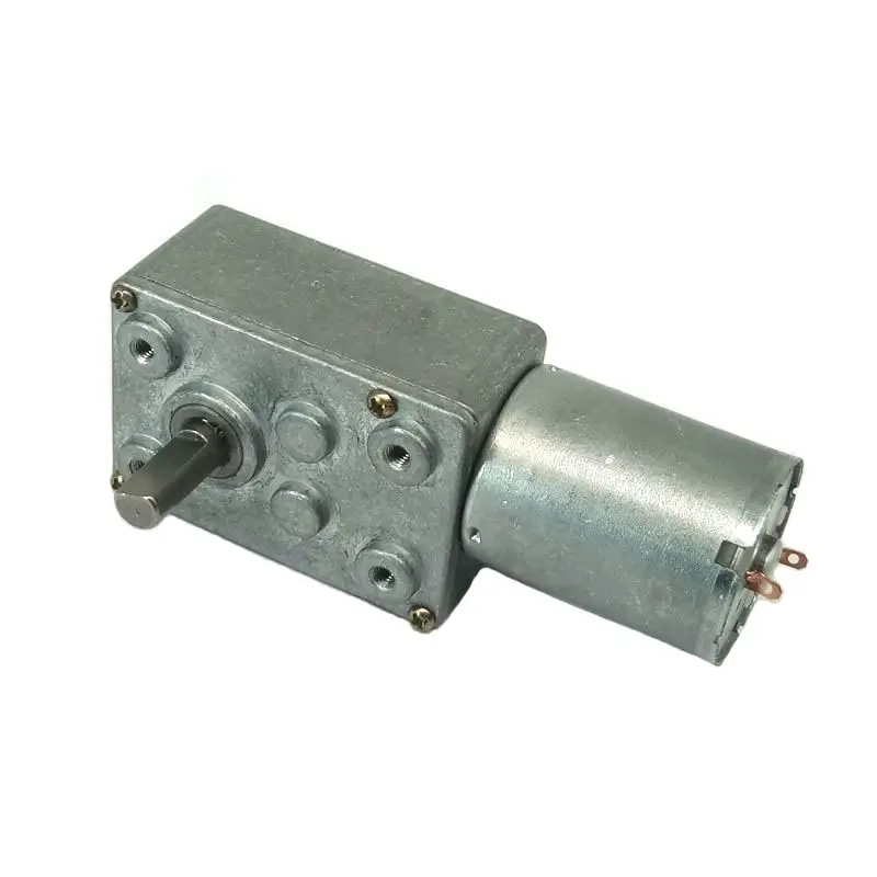 Motor de caixa de engrenagens sem-fim em miniatura de 6 volts para motor elétrico DC de 24V 12V