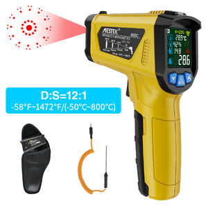 Thermomètre portatif avec écran LCD, nouveau produit, 50 — 800, avec température d'humidité et points de moisissure, type K, sonde, pistolet - Product Image 2