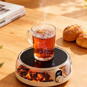 كوب قهوة محمول ، كوب قهوة دافئ مع درجة حرارة ، مكتب ومكتب منزلي ، مدفئ كوستر ساخن - Product Image 1