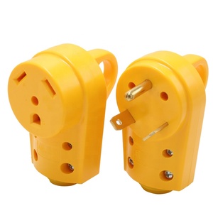 ETL/NEMA TT-30R US 125V 2極<span class=keywords><strong>3</strong></span>ピン RV交換用プラグ 30A 電気アングルソケット 旅行用トレーラー/産業用 - Product Image 5