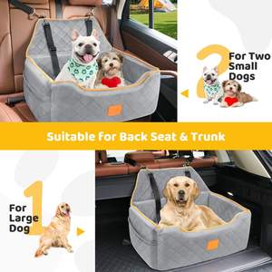 Fabricante elevador de asiento de coche para perros grandes/medianos, cojín grueso de 55 libras, asiento de viaje lavable desmontable para mascotas con - Product Image 6