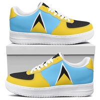 Populaire Dominique Drapeau Nouvelles Chaussures De Conseil Décontractées Pour Hommes Femmes Chaussures Respirantes Personnalisé Imprimé Baskets Chaussures Dropshipping