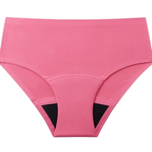 Cullote a prueba de fugas de talla grande sin costuras para <span class=keywords><strong>mujer</strong></span>, bragas menstruales reutilizables de fuerte absorción y antifugas laterales - Product Image 1