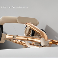 Poussette bébé pliable 3-en-1 en alliage d'aluminium léger et luxueux, chariot pour nouveau-né, capacité de charge de 20 kg pour enfants