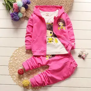 ファッション1-5歳女の赤ちゃんの服3個子供服セット幼児の女の赤ちゃんの服卸売女の子の衣装セット