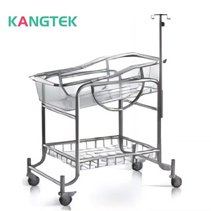 KANGTEK fábrica de acero inoxidable infantil cama médica bebé <span class=keywords><strong>Hospital</strong></span> recién nacido cuna pediátrica - Product Image 4