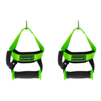 LS3057 Modelo Mejorado, Agarrador de Mano Ajustable para Ejercicios de Fitness, Accesorios de Gimnasio con Mango de Goma