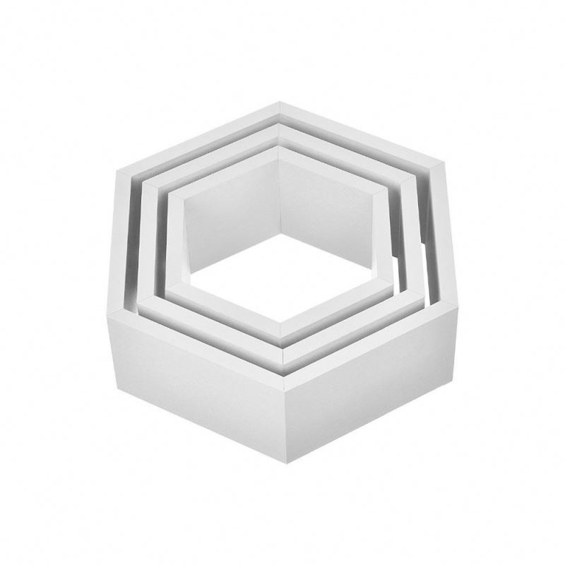 Moderne Décoratif Étagère Murale Cube en bois meubles en nid d'abeille étagère murale