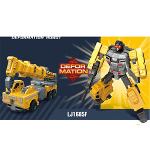 LEHOO Jouets Transformation Voiture Robot Véhicule d'ingénierie Robot de transformation Déformation Véhicule de construction - Product Image 2