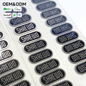 Étiquette en aluminium gravée en 3D CNC, de taille <span class=keywords><strong>mini</strong></span> ovale arrondie, légère, pour accessoires de sacs - Product Image 2
