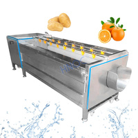 Laveuse à rouleaux pour patates douces et manioc, machine à laver et à polir les fruits frais à racines