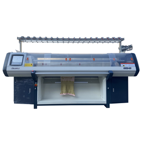 Mesin rajut kasur datar industri sepenuhnya Jacquard komputer sistem ganda - Product Image 1