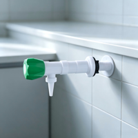 Robinet de laboratoire moderne en plastique PP pour table d'expérimentation de bureau, robinet d'eau pure à connexion unique, compatible avec évier de laboratoire
