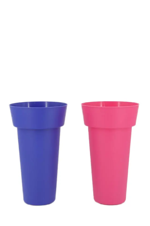 Pasokan pabrik Pot bunga segar plastik bulat/persegi Pot vas bunga untuk penggunaan St untuk mal belanja