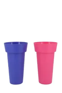 Fabrika kaynağı plastik taze çiçek saksısı yuvarlak/kare çiçekçi için uyandırma vazo Pot alışveriş merkezi için kullanın