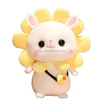 Mini jouet lapin en peluche personnalisé, poupée de dessin animé animal en peluche personnalisé à partir de la photo
