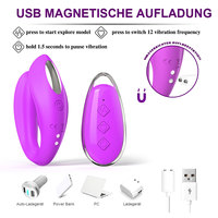 Jouet sexuel pour adultes en silicone souple et flexible, étanche IPX7, 12 vibrations, massage du point G, masturbation vaginale pour femmes, forme en U