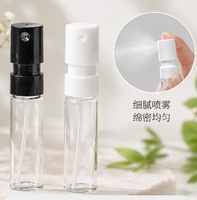 Frascos de Vidrio Portátiles para Perfume con Cuello Prensado, 2ml 1.5ml, Tubos de Prueba de Perfume, Pequeños Frascos de Muestra, Botella Pulverizadora de Perfume