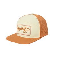 Casquette Snapback de haute qualité à 7 panneaux, à visière plate, bicolore, avec découpe laser et broderie 3D