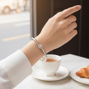 Braccialetti eleganti da donna in acciaio inossidabile placcati oro - Product Image 3