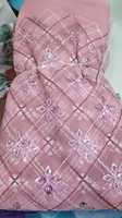 Fournisseur indien à la demande Robe de soirée Sandwich Séquence Net Tissu avec style brodé en coton et tulle