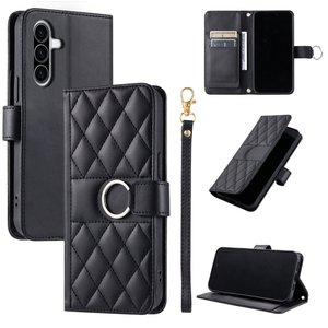 Funda de teléfono con Tapa de cuero con estampado de diamantes con cordón, Samsung S20 21 22 23 24 Plus A26 40 50 70 Note 10 20 S24ultra Más modelos - Product Image 6