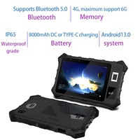 Tablette robuste Tendcent F819 8 pouces Android 11/Linux avec écran tactile, lecteur d'empreintes digitales Iris, lecteur de codes-barres, lecteur de cartes RFID NFC intelligent