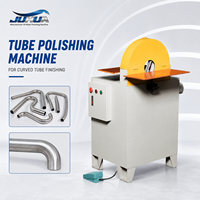 Ponceuse-polisseuse à bande pour tubes courbés, idéale pour robinets, applications sanitaires, automobiles, acier inoxydable, débavurage de tuyaux courbes, finition satinée