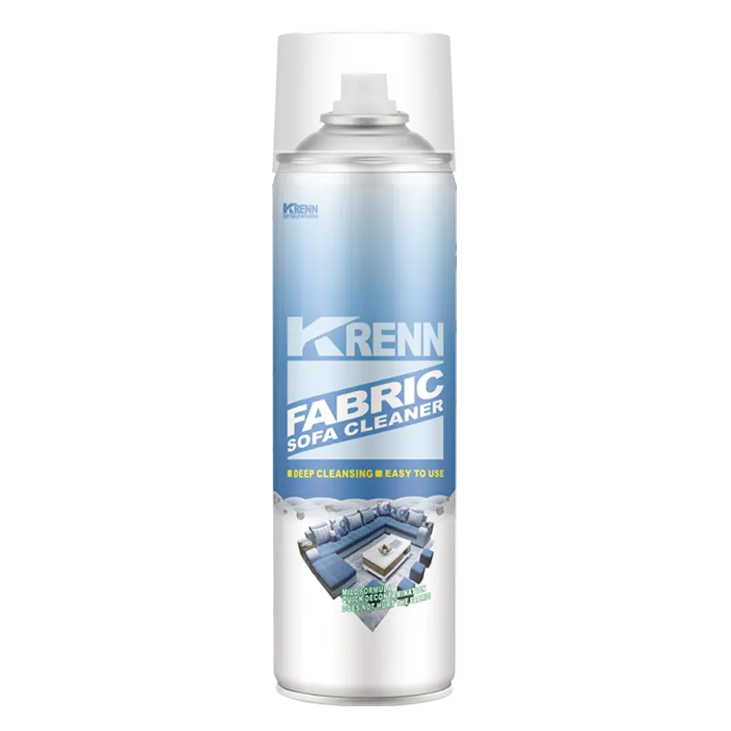 OEM marca personalizado remover teimoso mancha líquida tecido limpador a seco spray Water-free Foam tecido sofá limpador spray