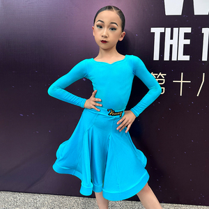 Vennystyle manches longues cou licou Costume de danse lyrique Jazz Latin patinage sur glace robe de Ballet Performance porter des costumes de danse - Product Image 5