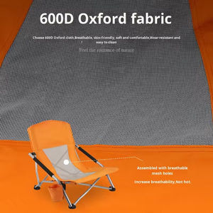 Silla Plegable de Hierro Resistente y Cómoda para Acampar, Pesca, Senderismo, Picnic y Playa, de Alta Calidad y Popular para Actividades al Aire Libre - Product Image 3