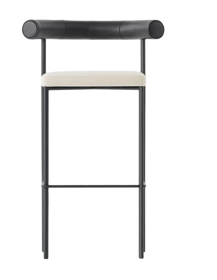 Nordic Wrought Iron Bar Cadeira para Móveis de Bar Restaurante Bar Stools Encosto Doméstico Luxo Upscale Cozinha Cadeira Alta