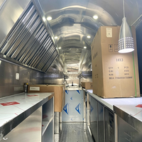 Remorque alimentaire sur mesure en acier inoxydable de haute qualité, style rétro, pour la vente de nourriture de rue
